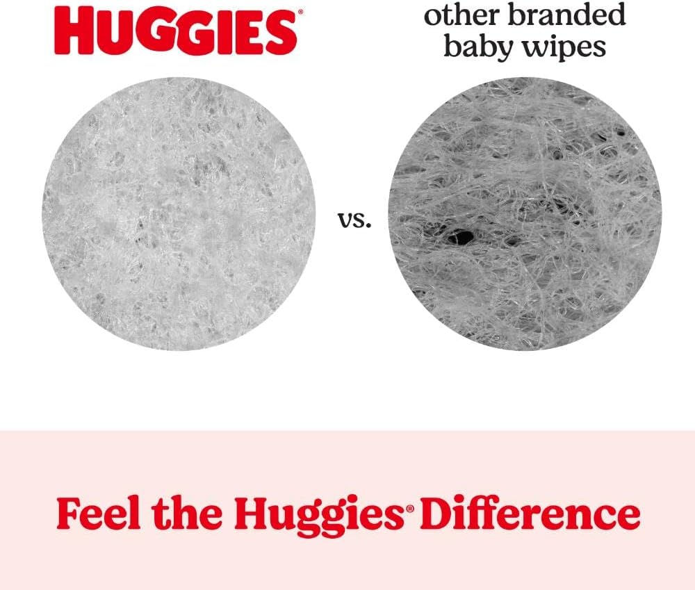 Huggies Simply Clean Unscented Baby Diaper Wipes, 1 Flip-Top Pack (64 Wipes Total), Packaging May Vary