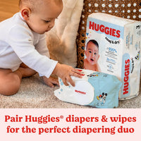 Huggies Simply Clean Unscented Baby Diaper Wipes, 1 Flip-Top Pack (64 Wipes Total), Packaging May Vary